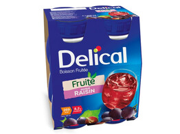 Delical Fruitdrank  200ml   4st  Druiven