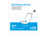 Rectangular pad Maxi Plus 15cm x 60cm met plastiek  28st 