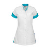 Verpleegschort Livia 26 Wit/turquoise XL
