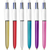 Bic 4 kleuren balpen  family  - Assortie