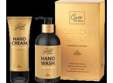 Eindejaarsgeschenk  Gouden set  handcreme   handwash 